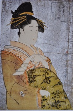 日本 Painting - 花魁・花扇 喜多川歌麿 日本人